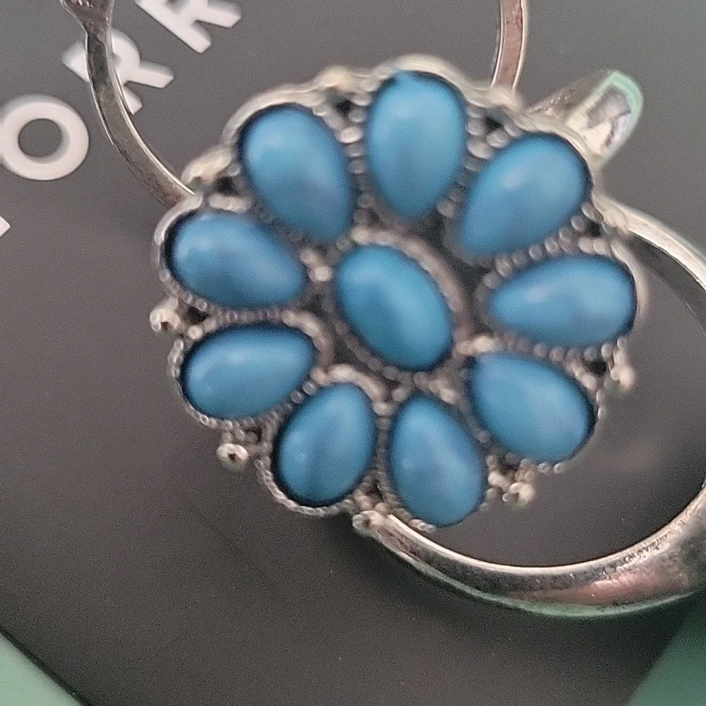 Torrid Silver and Blue Statement Ring